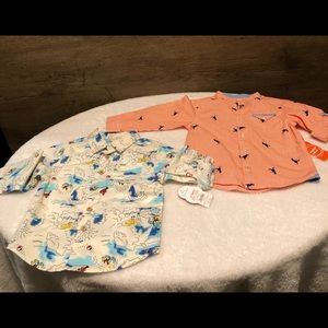 Toddler boys 2t long sleeve shirts.